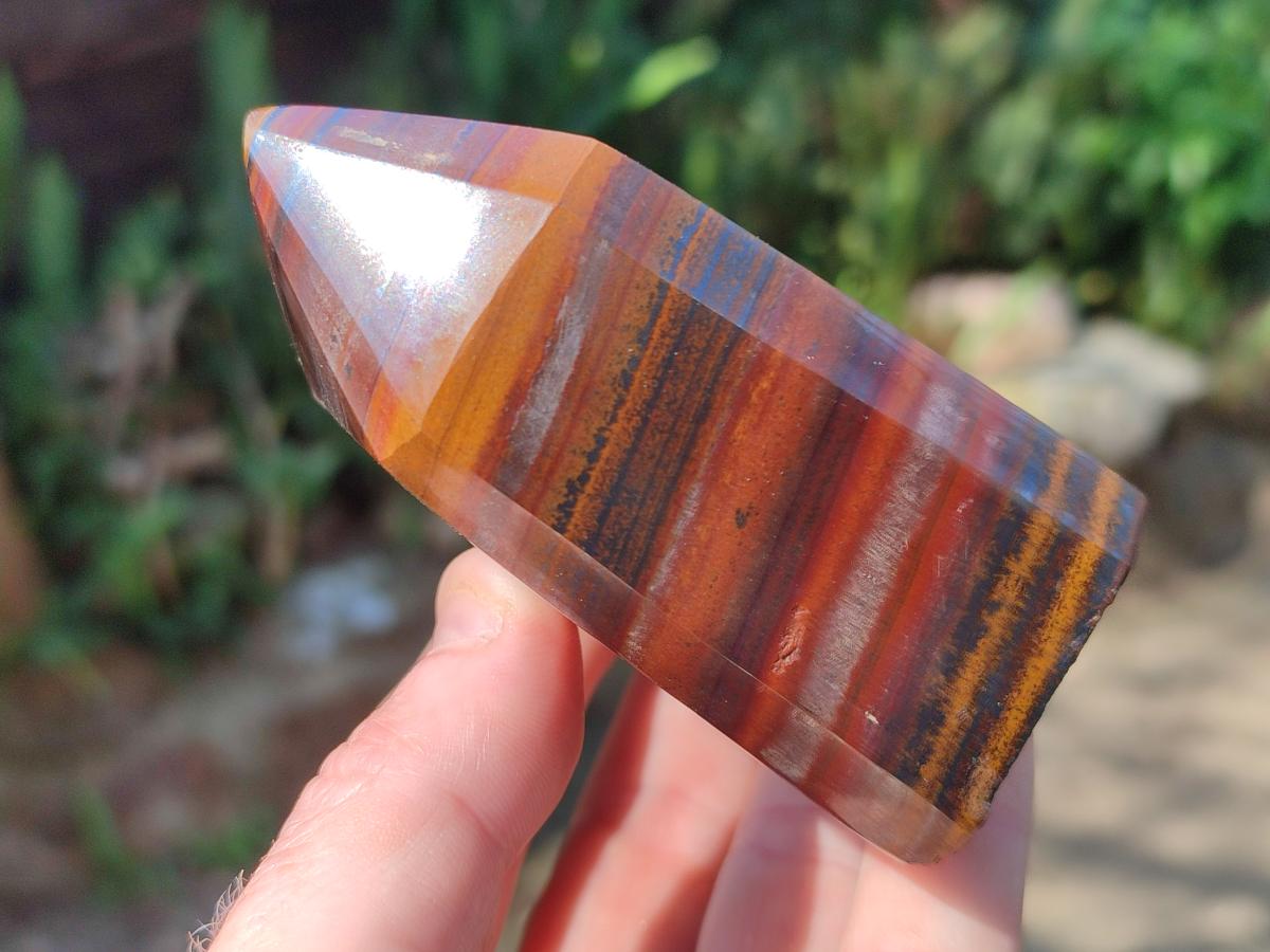 Polished Banded Tiger Iron Display Crystals x 3 From South Africa - Toprock Gemstones and Minerals 