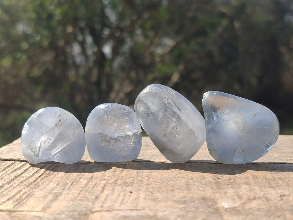 Polished Blue Celestite Free Forms x 35 From Sakoany, Madagascar - Toprock Gemstones and Minerals 
