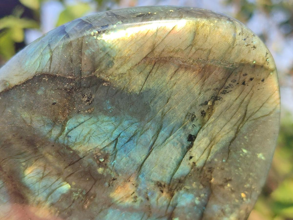 Polished Labradorite Standing Display Pieces x 3 From Madagascar - Toprock Gemstones and Minerals 