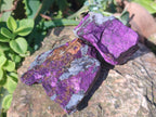 Natural Metallic Cobbed Purpurite Specimens x 12 From Erongo, Namibia - Toprock Gemstones and Minerals 