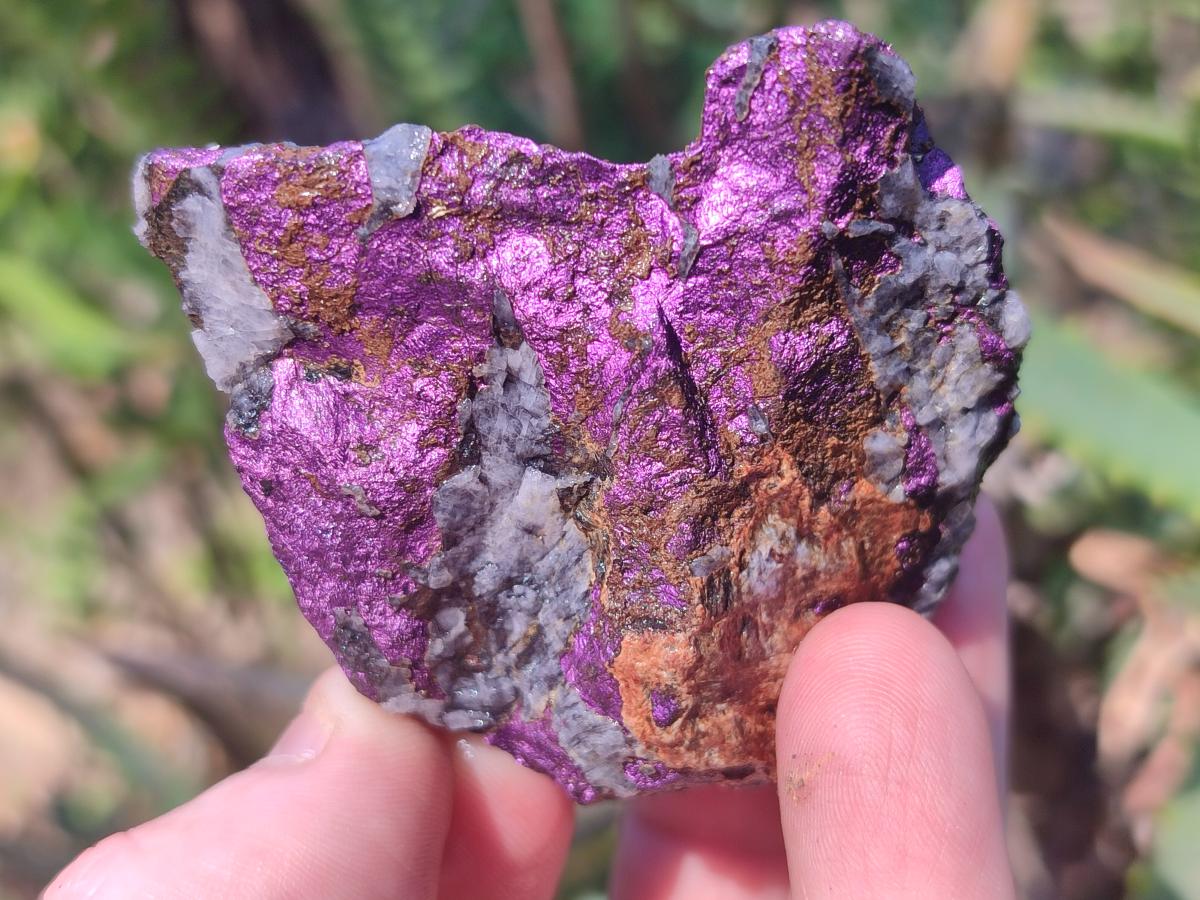 Natural Metallic Cobbed Purpurite Specimens x 12 From Erongo, Namibia - Toprock Gemstones and Minerals 