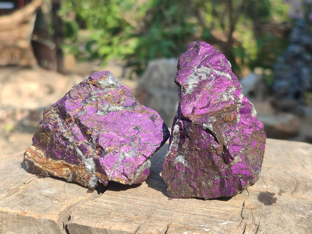 Natural Metallic Cobbed Purpurite Specimens x 12 From Erongo, Namibia - Toprock Gemstones and Minerals 