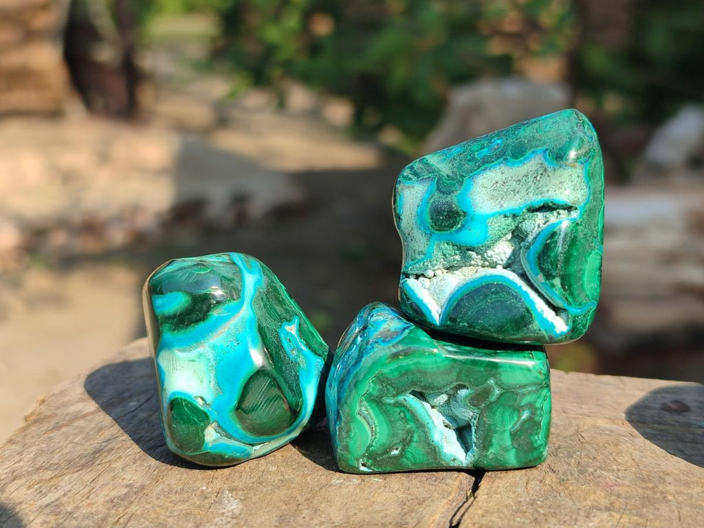 Polished Malacolla Free Forms x 35 From Kulukuluku, Congo - Toprock Gemstones and Minerals 