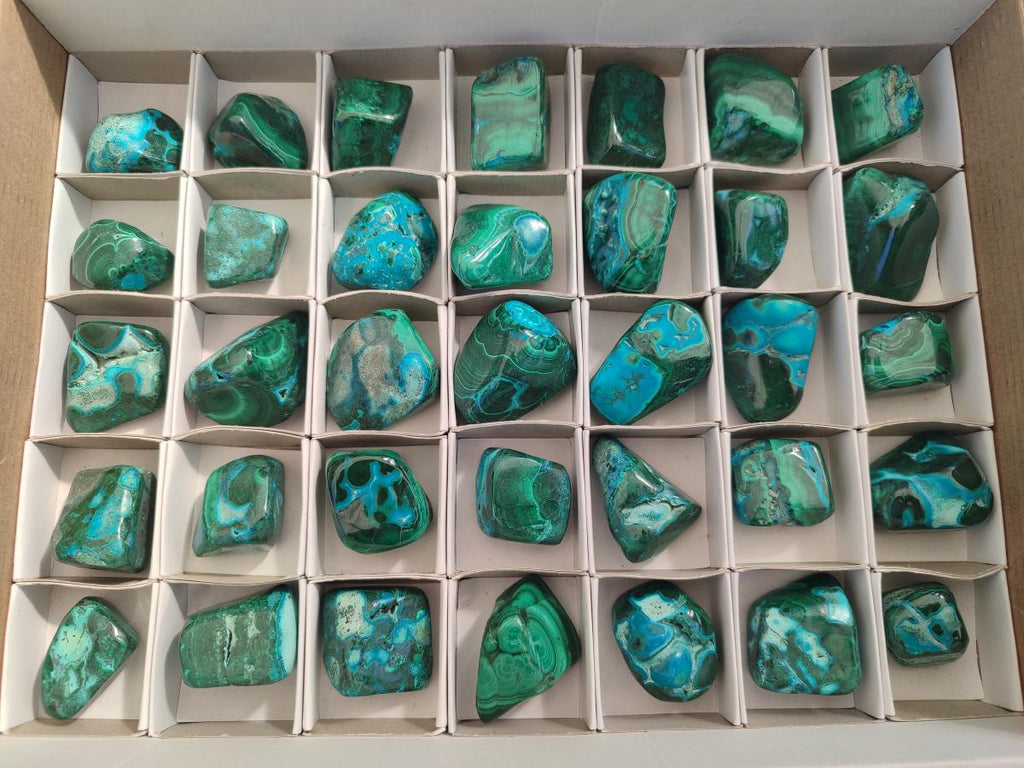 Polished Malacolla Free Forms x 35 From Kulukuluku, Congo - Toprock Gemstones and Minerals 