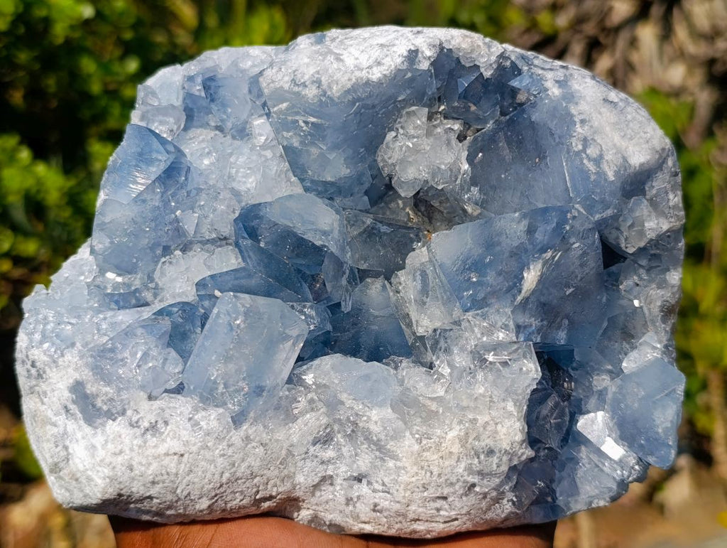 Natural Large Blue Celestite Specimen x 1 From Sakoany, Madagascar - Toprock Gemstones and Minerals 