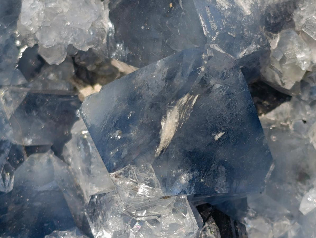 Natural Large Blue Celestite Specimen x 1 From Sakoany, Madagascar - Toprock Gemstones and Minerals 