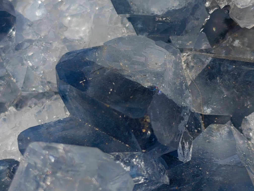 Natural Large Blue Celestite Specimen x 1 From Sakoany, Madagascar - Toprock Gemstones and Minerals 