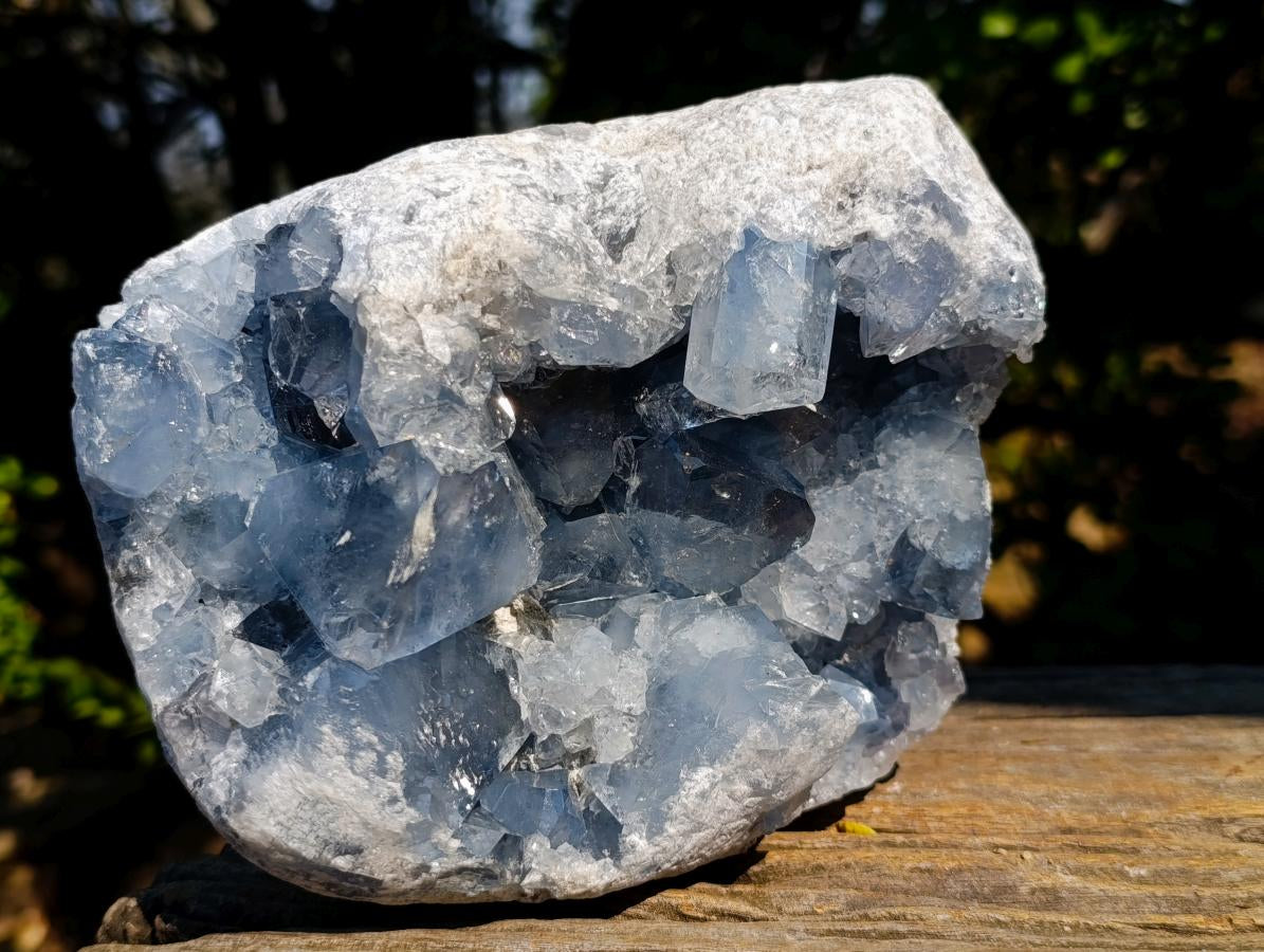 Natural Large Blue Celestite Specimen x 1 From Sakoany, Madagascar - Toprock Gemstones and Minerals 
