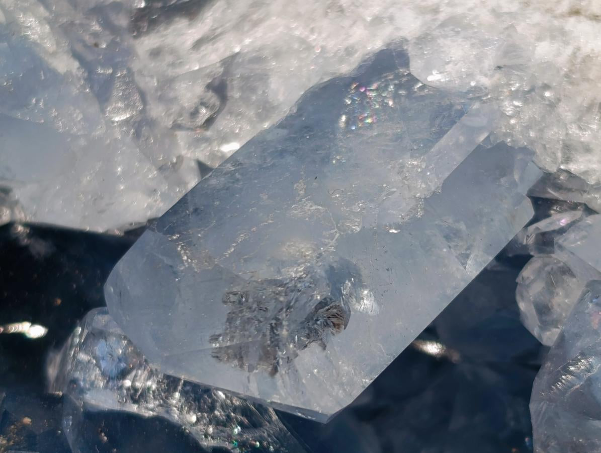 Natural Large Blue Celestite Specimen x 1 From Sakoany, Madagascar - Toprock Gemstones and Minerals 
