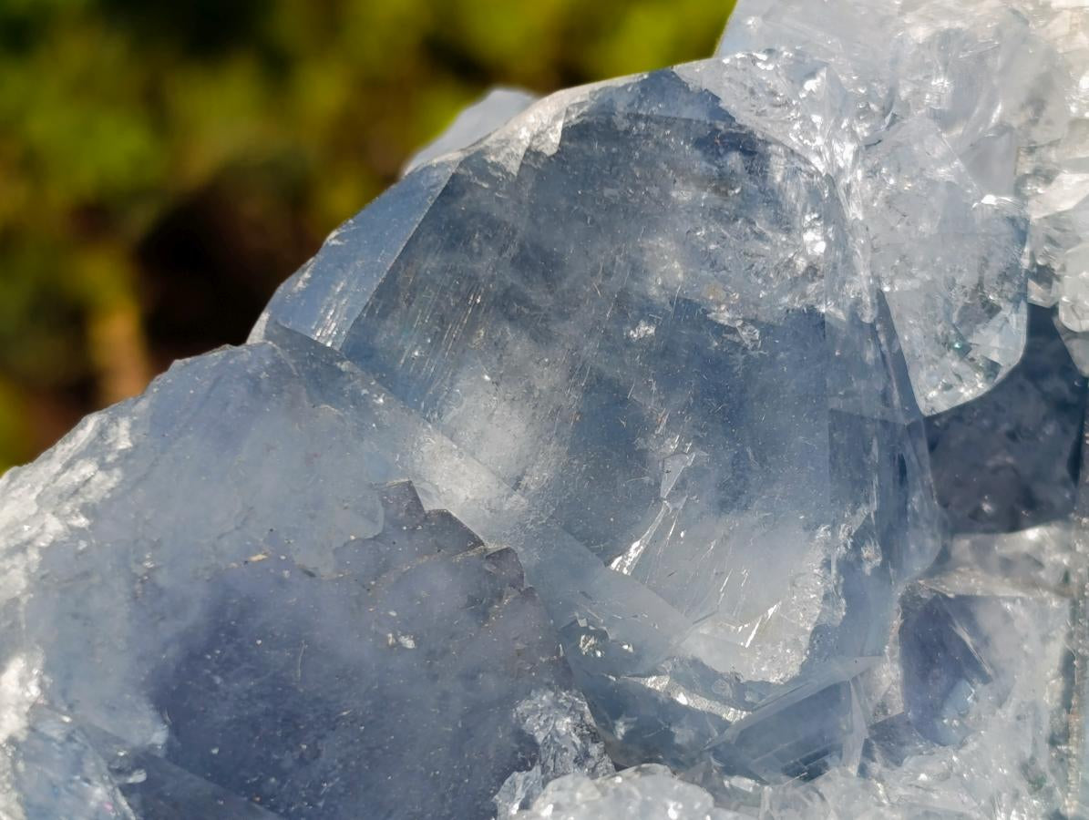 Natural Large Blue Celestite Specimen x 1 From Sakoany, Madagascar - Toprock Gemstones and Minerals 