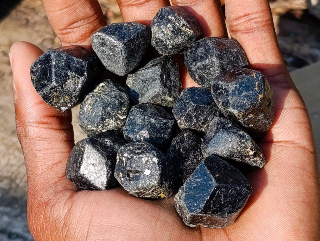 Natural Schorl Black Tourmaline Crystals x 111 From Zimbabwe - Toprock Gemstones and Minerals 