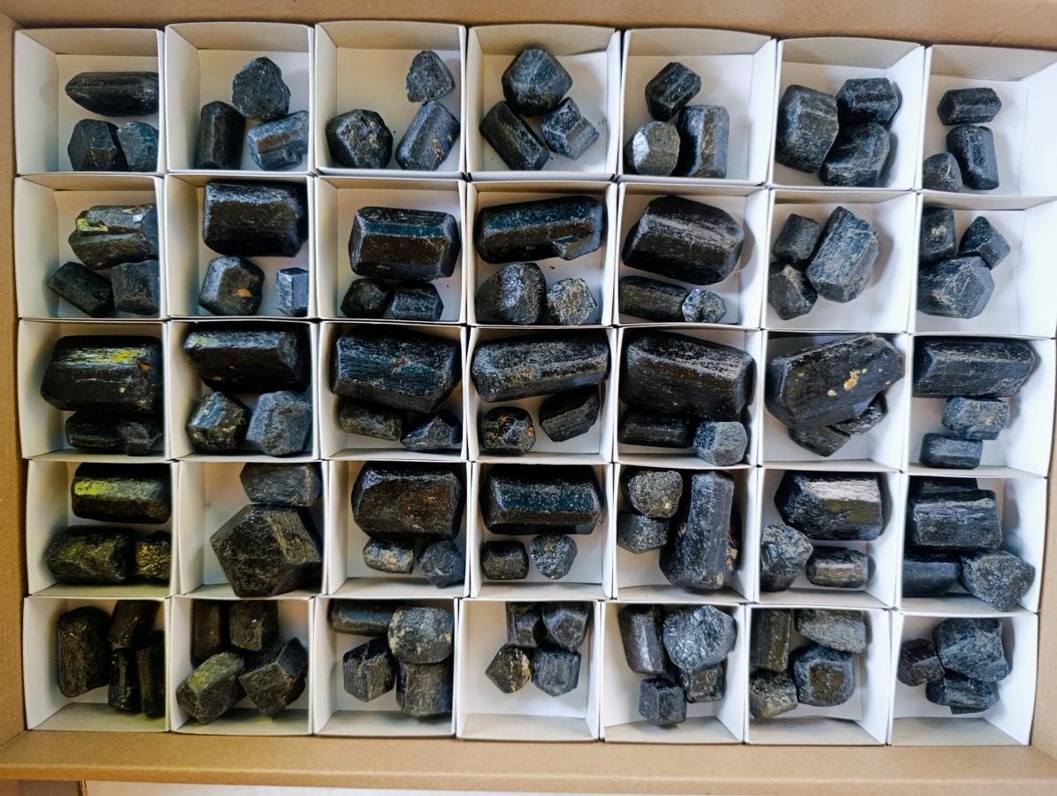 Natural Schorl Black Tourmaline Crystals x 111 From Zimbabwe - Toprock Gemstones and Minerals 