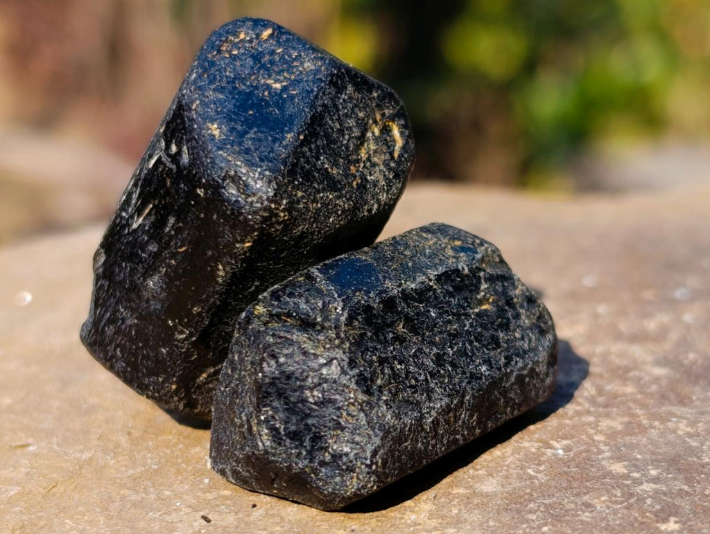 Natural Schorl Black Tourmaline Crystals x 111 From Zimbabwe - Toprock Gemstones and Minerals 