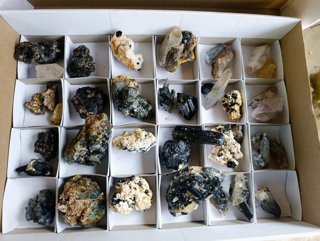 Natural Mix of Mineral Specimens x 38 From Namibia - Toprock Gemstones and Minerals 
