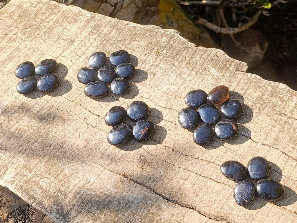 Polished Mini Black Tourmaline Jewellery Size Free Forms x 35 From Madagascar - Toprock Gemstones and Minerals 