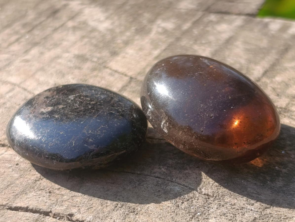Polished Mini Black Tourmaline Jewellery Size Free Forms x 35 From Madagascar - Toprock Gemstones and Minerals 