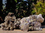 Natural Smokey Fluorite Specimens with Associated Minerals x 2 From Erongo, Namibia - Toprock Gemstones and Minerals 