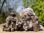 Natural Smokey Fluorite Specimens with Associated Minerals x 2 From Erongo, Namibia - Toprock Gemstones and Minerals 