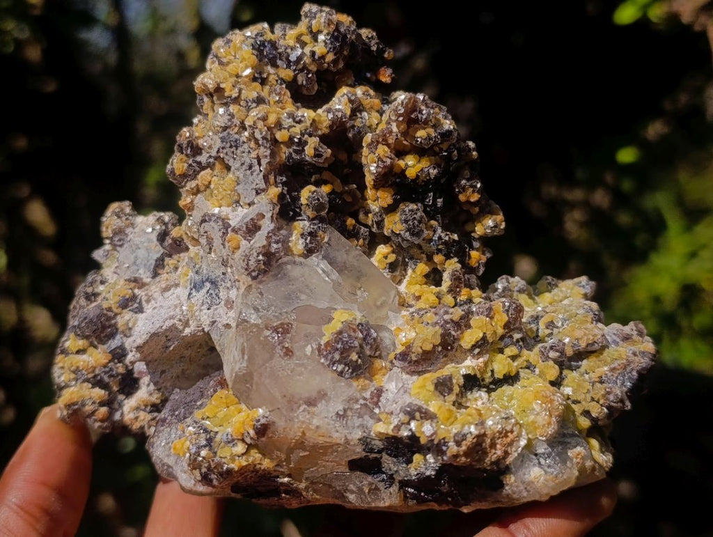 Natural Smokey Fluorite Specimens with Associated Minerals x 2 From Erongo, Namibia - Toprock Gemstones and Minerals 