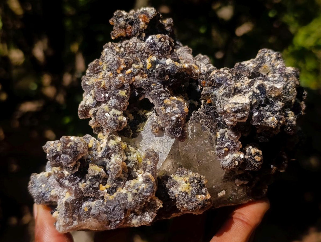 Natural Smokey Fluorite Specimens with Associated Minerals x 2 From Erongo, Namibia - Toprock Gemstones and Minerals 