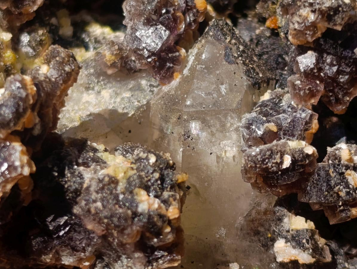 Natural Smokey Fluorite Specimens with Associated Minerals x 2 From Erongo, Namibia - Toprock Gemstones and Minerals 