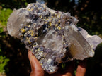 Natural Smokey Fluorite Specimens with Associated Minerals x 2 From Erongo, Namibia - Toprock Gemstones and Minerals 