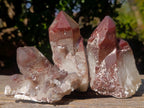 Natural Red Hematoid Quartz Crystals and Clusters x 6 From Karoi, Zimbabwe - Toprock Gemstones and Minerals 