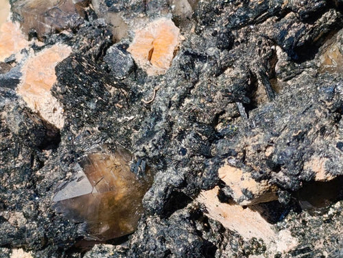 Natural XL Smokey Quartz Crystal Cluster with Associated Minerals x 1 From Erongo, Namibia - Toprock Gemstones and Minerals 