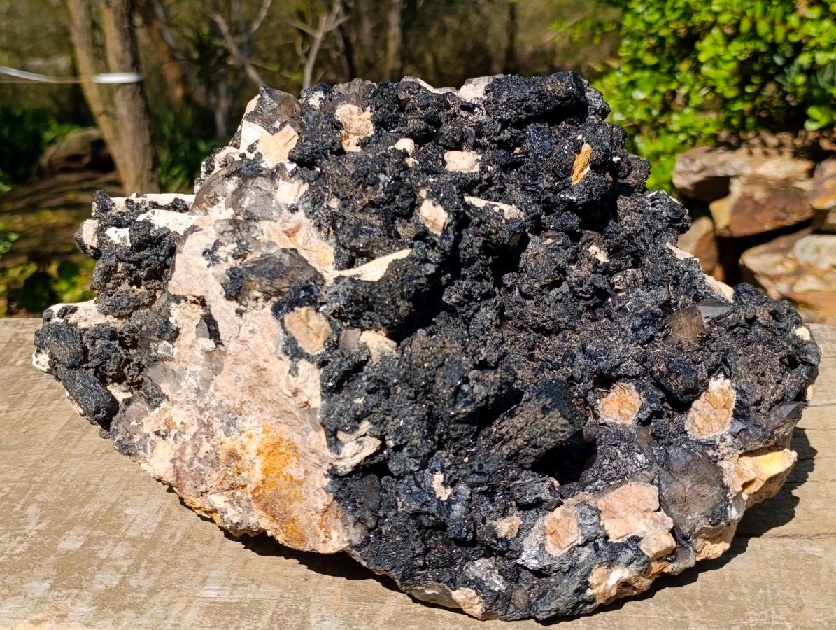 Natural XL Smokey Quartz Crystal Cluster with Associated Minerals x 1 From Erongo, Namibia - Toprock Gemstones and Minerals 