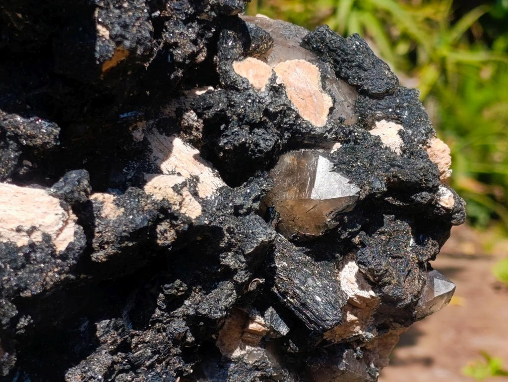 Natural XL Smokey Quartz Crystal Cluster with Associated Minerals x 1 From Erongo, Namibia - Toprock Gemstones and Minerals 