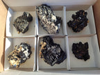 Natural Schorl Black Tourmaline Specimens x 6 From Erongo, Namibia - Toprock Gemstones and Minerals 
