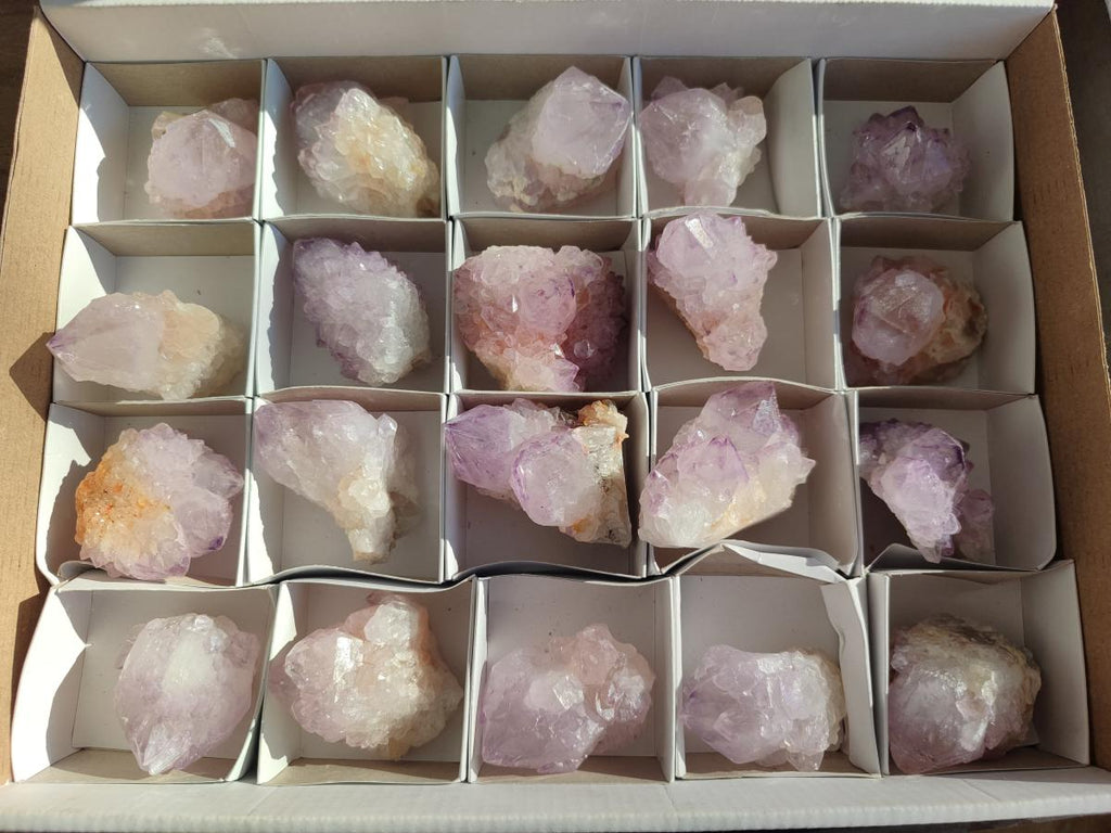 Natural Sunburst Spirit Amethyst Crystals x 20 From Boekenhouthoek, South Africa - Toprock Gemstones and Minerals 