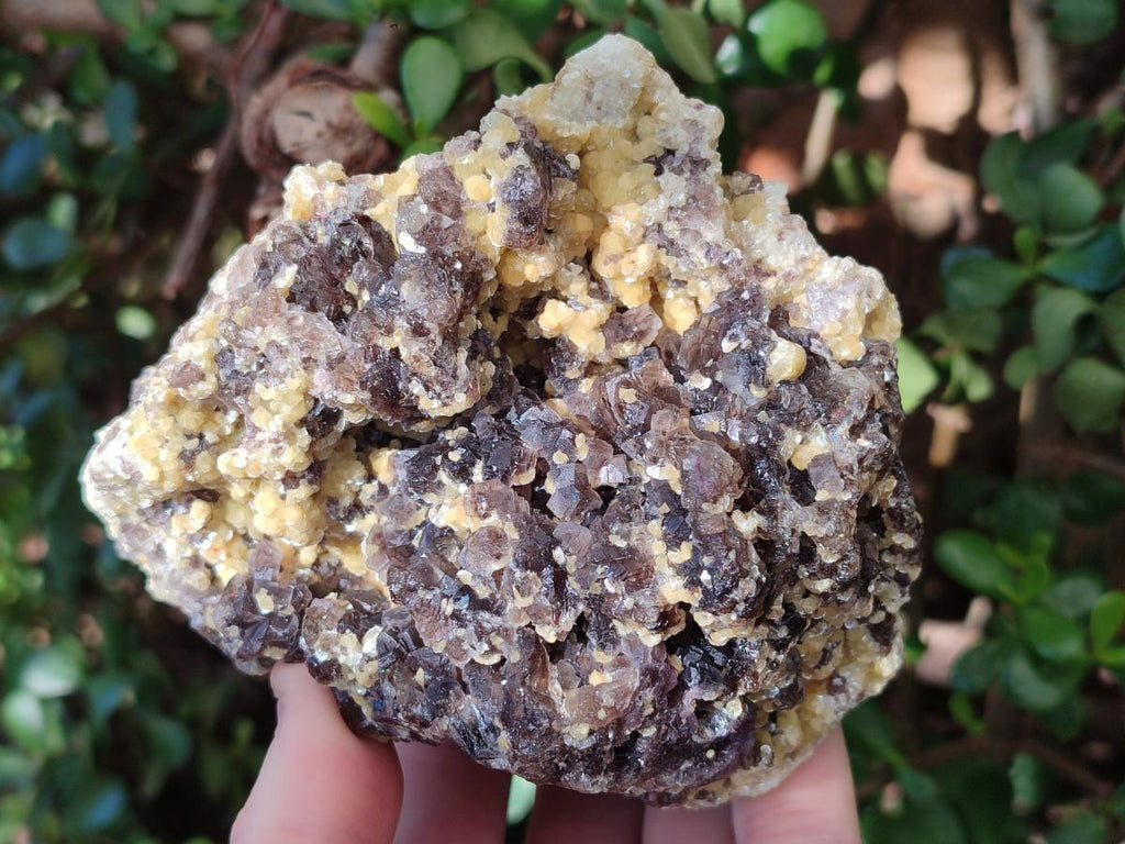Natural Smokey Fluorite Specimens with Yellow Muscovite Mica x 3 From Erongo, Namibia - Toprock Gemstones and Minerals 