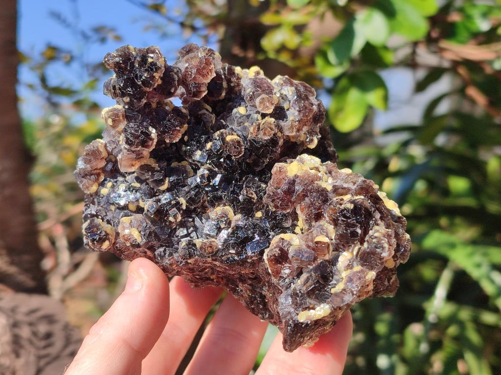 Natural Smokey Fluorite Specimens with Yellow Muscovite Mica x 3 From Erongo, Namibia - Toprock Gemstones and Minerals 