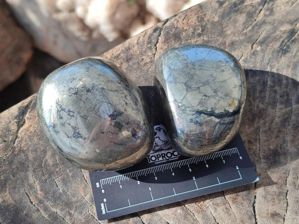 Polished Basalt Pharaoh Stone Free Forms x 4 From Iron Duke Mine, Zimbabwe - Toprock Gemstones and Minerals 