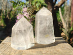 Polished Clear Quartz Crystals x 6 From Madagascar - Toprock Gemstones and Minerals 