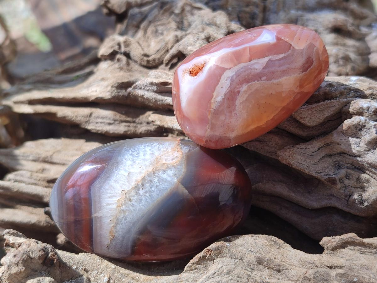 Polished Red Shashe River Agate Free Forms x 35 From Shashe River, Zimbabwe - Toprock Gemstones and Minerals 