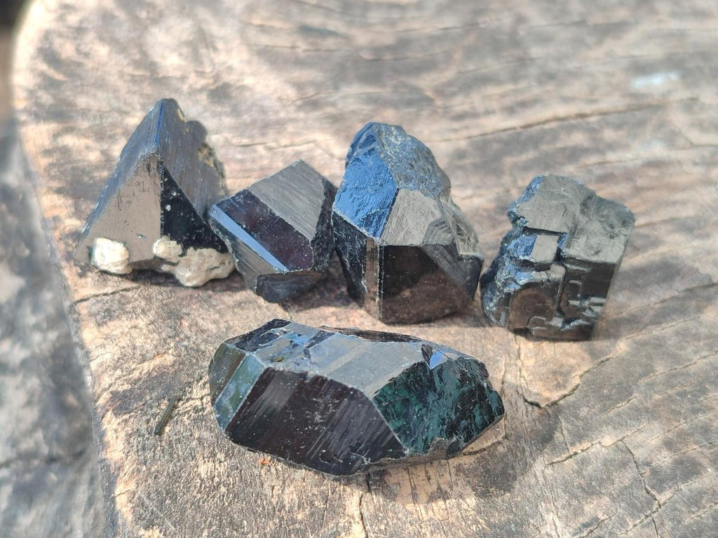 Natural Schorl Black Tourmaline Crystal Specimens x 70 From Erongo, Namibia - Toprock Gemstones and Minerals 