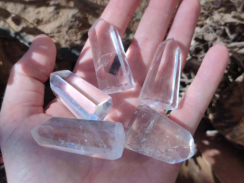 Polished Clear Quartz Crystal x 35 From Madagascar - Toprock Gemstones and Minerals 