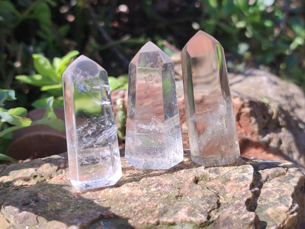 Polished Clear Quartz Crystal x 35 From Madagascar - Toprock Gemstones and Minerals 