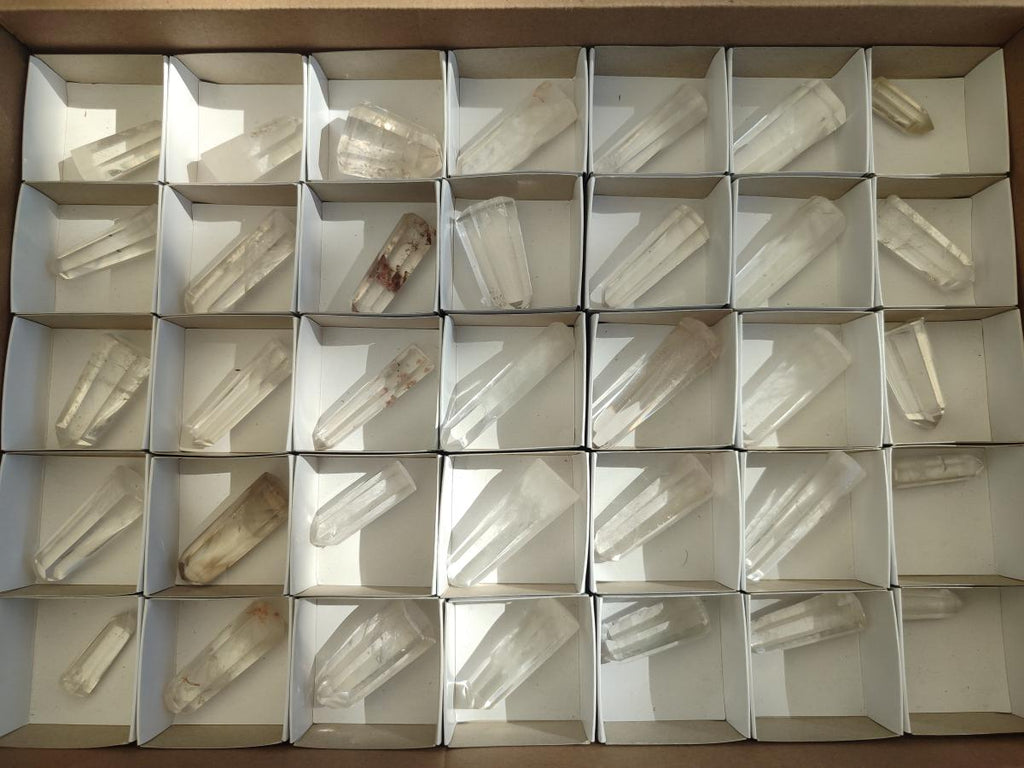 Polished Clear Quartz Crystal x 35 From Madagascar - Toprock Gemstones and Minerals 