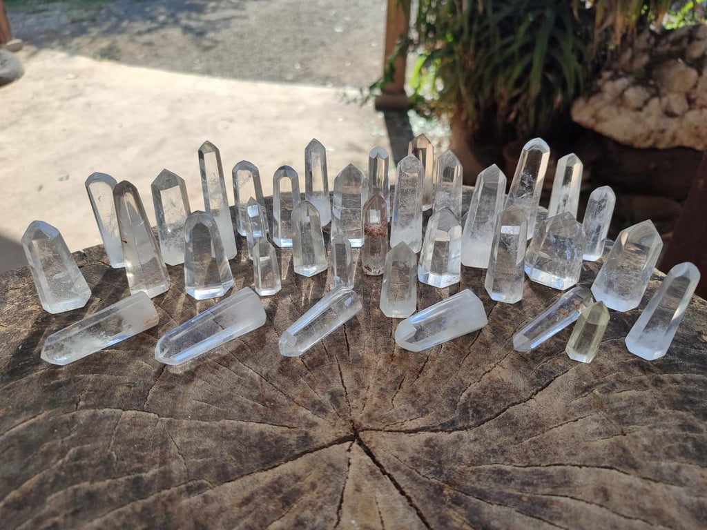 Polished Clear Quartz Crystal x 35 From Madagascar - Toprock Gemstones and Minerals 