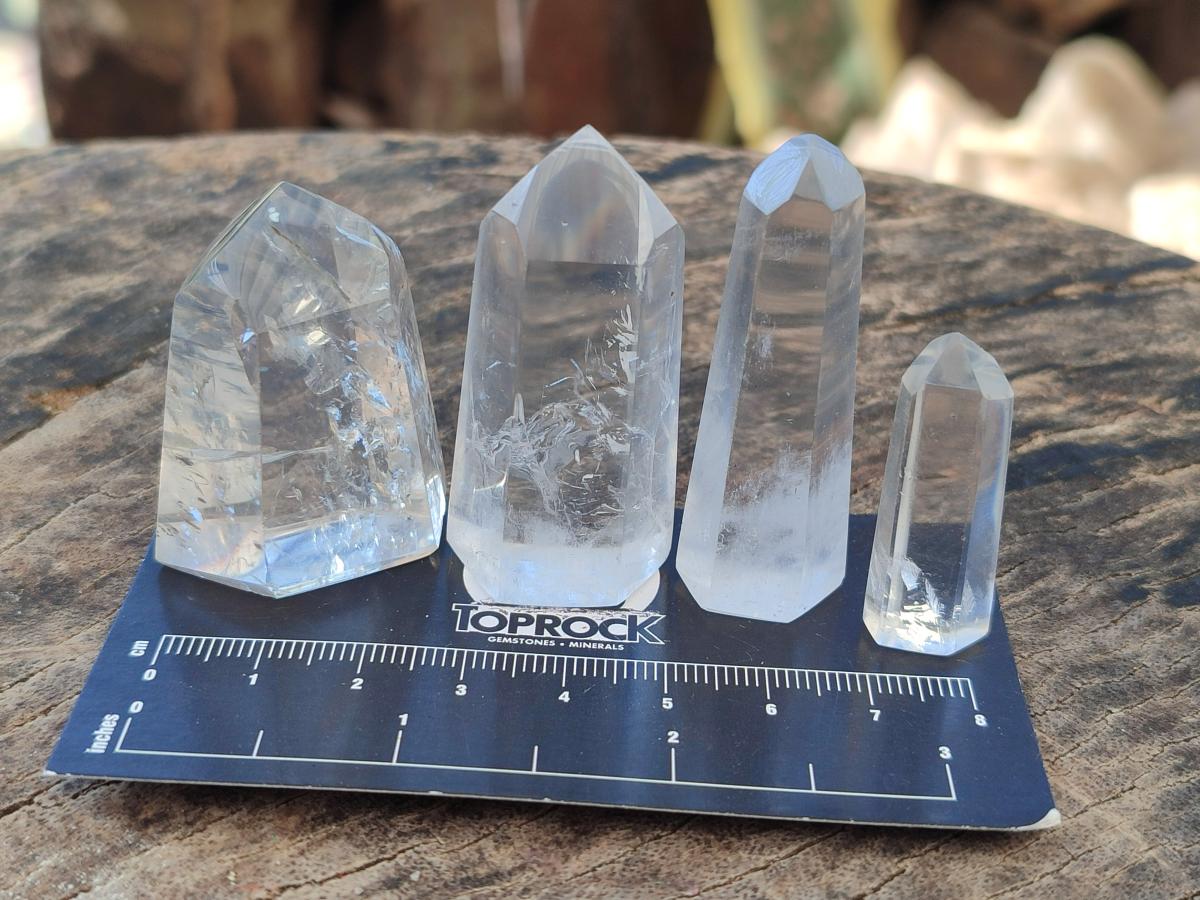 Polished Clear Quartz Crystal x 35 From Madagascar - Toprock Gemstones and Minerals 