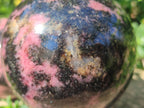Polished Rhodonite Gemstone Spheres x 2 From Ambindavato, Madagascar - Toprock Gemstones and Minerals 