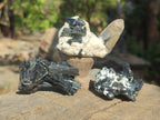 Natural Smokey Quartz Specimens with Black Tourmaline x 19 From Erongo, Namibia - Toprock Gemstones and Minerals 