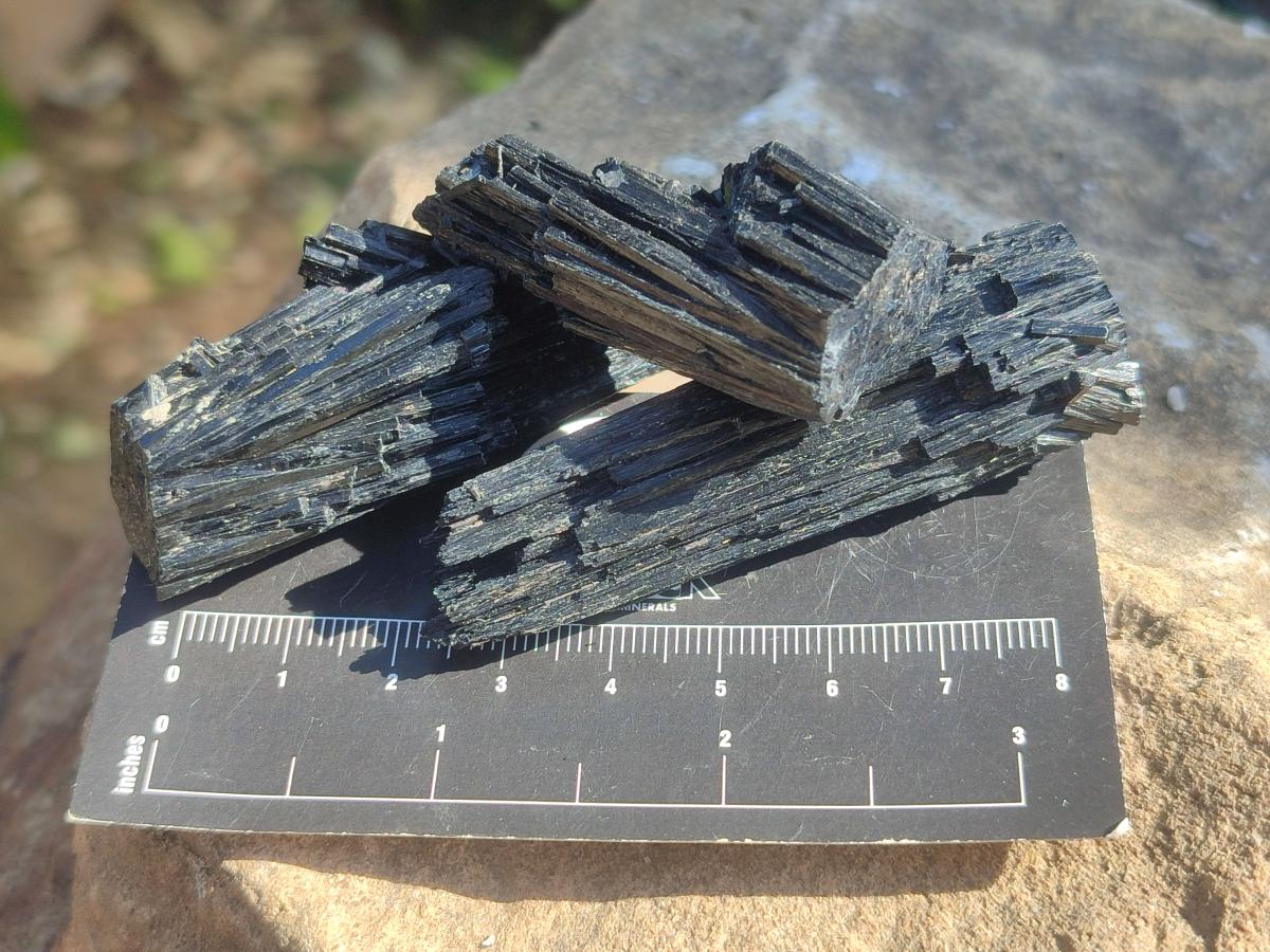 Natural Smokey Quartz Specimens with Black Tourmaline x 19 From Erongo, Namibia - Toprock Gemstones and Minerals 