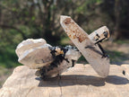 Natural Smokey Quartz Specimens with Black Tourmaline x 19 From Erongo, Namibia - Toprock Gemstones and Minerals 