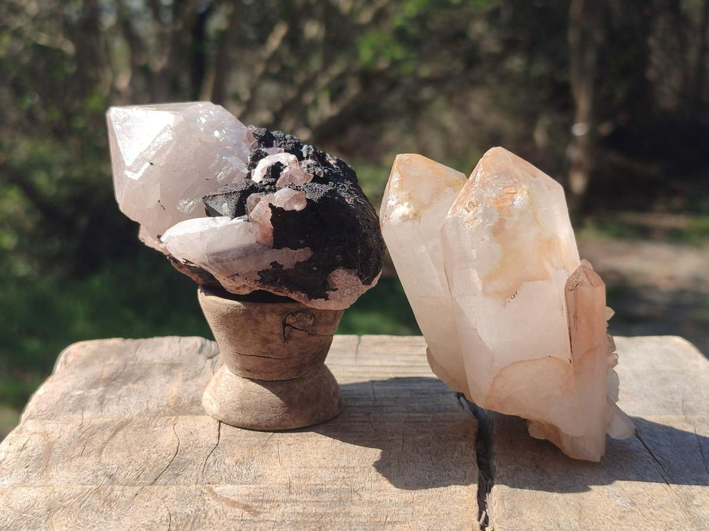 Natural Malagasy Quartz Clusters x 12 From Madagascar - Toprock Gemstones and Minerals 