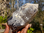 Natural Smokey Quartz Crystals with Hyalite Opal x 3 From Erongo, Namibia - Toprock Gemstones and Minerals 