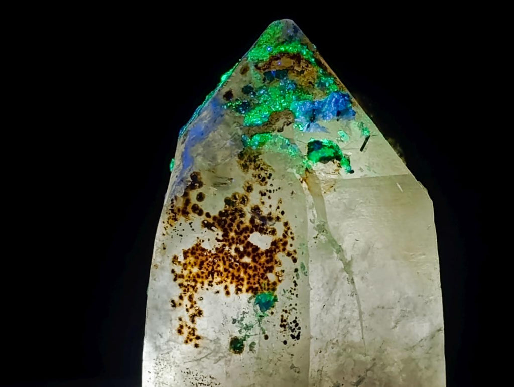 Natural Smokey Quartz Crystals with Hyalite Opal x 3 From Erongo, Namibia - Toprock Gemstones and Minerals 